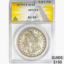 1879-O Morgan Silver Dollar ANACS AU53