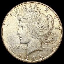 1925-S Silver Peace Dollar CLOSELY UNCIRCULATED