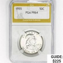 1955 Franklin Half Dollar PGA PR64