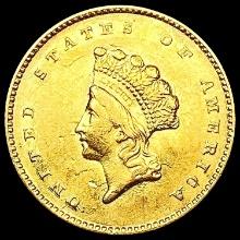 1855 Rare Gold Dollar CLOSELY UNCIRCULATED