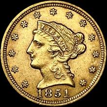 1851 $2.50 Gold Quarter Eagle UNCIRCULATED