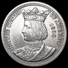 1893 Isabella Silver Quarter UNCIRCULATED