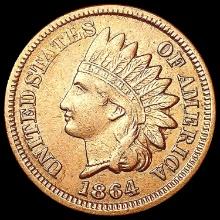 1864 RED Indian Head Cent CHOICE AU