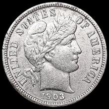 1903 Barber Dime CHOICE AU