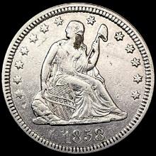 1858 Seated Liberty Quarter CLOSELY UNCIRCULATED