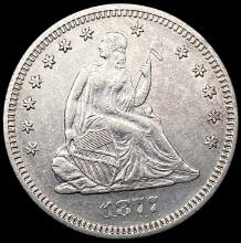 1877-S Seated Liberty Quarter CHOICE BU