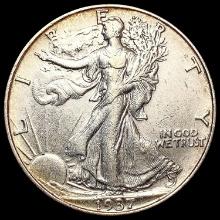 1937 Walking Liberty Half Dollar CLOSELY UNCIRCULA