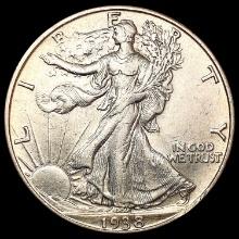 1938-D Walking Liberty Half Dollar CLOSELY UNCIRCU