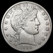 1899-S Barber Half Dollar CHOICE AU