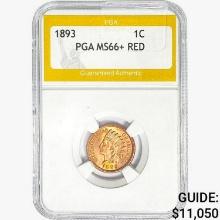 1893 Indian Head Cent PGA MS66+ RED