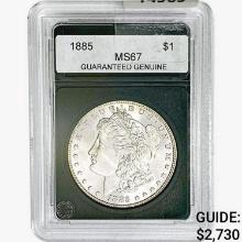 1885 Morgan Silver Dollar GG MS67
