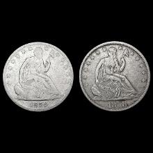 [2] Seated Lib Half Dollars [1858-O, 1859-O] NICEL