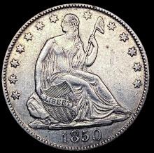 1850-O Seated Liberty Half Dollar CLOSELY UNCIRCUL