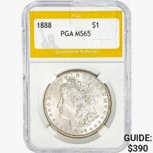 1888 Morgan Silver Dollar PGA MS65