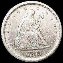 1875-S Twenty Cent Piece NEARLY UNCIRCULATED