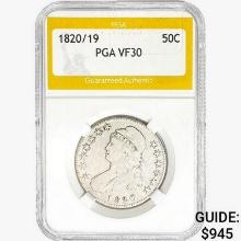 1820/19 Capped Bust Half Dollar PGA VF30