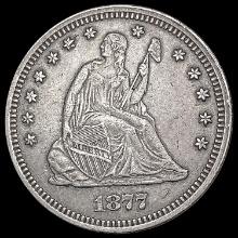 1877 Seated Liberty Quarter NEARLY UNCIRCULATED