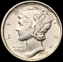 1918-D Mercury Dime CLOSELY UNCIRCULATED