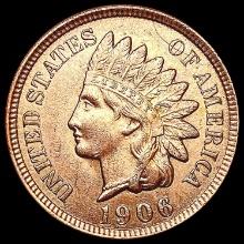 1906 RED Indian Head Cent GEM BU