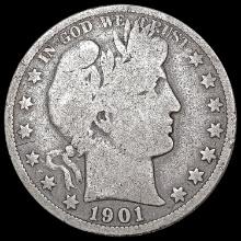 1901-S Barber Half Dollar NICELY CIRCULATED