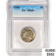 1928 Buffalo Nickel ICG MS65+