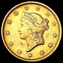 1854 Rare Gold Dollar NEARLY UNCIRCULATED