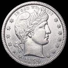 1894-O Barber Quarter UNCIRCULATED