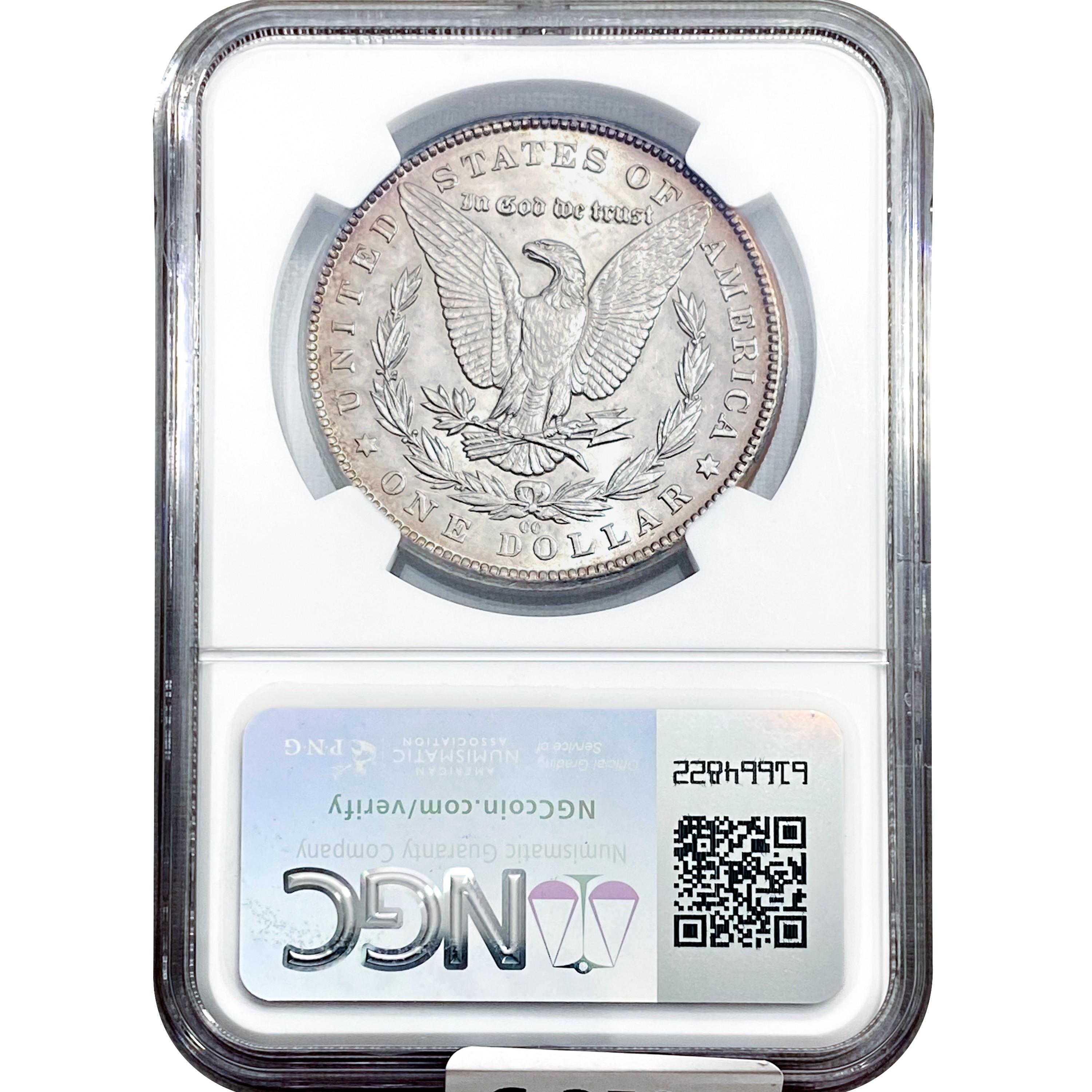 1890-CC Morgan Silver Dollar NGC MS63