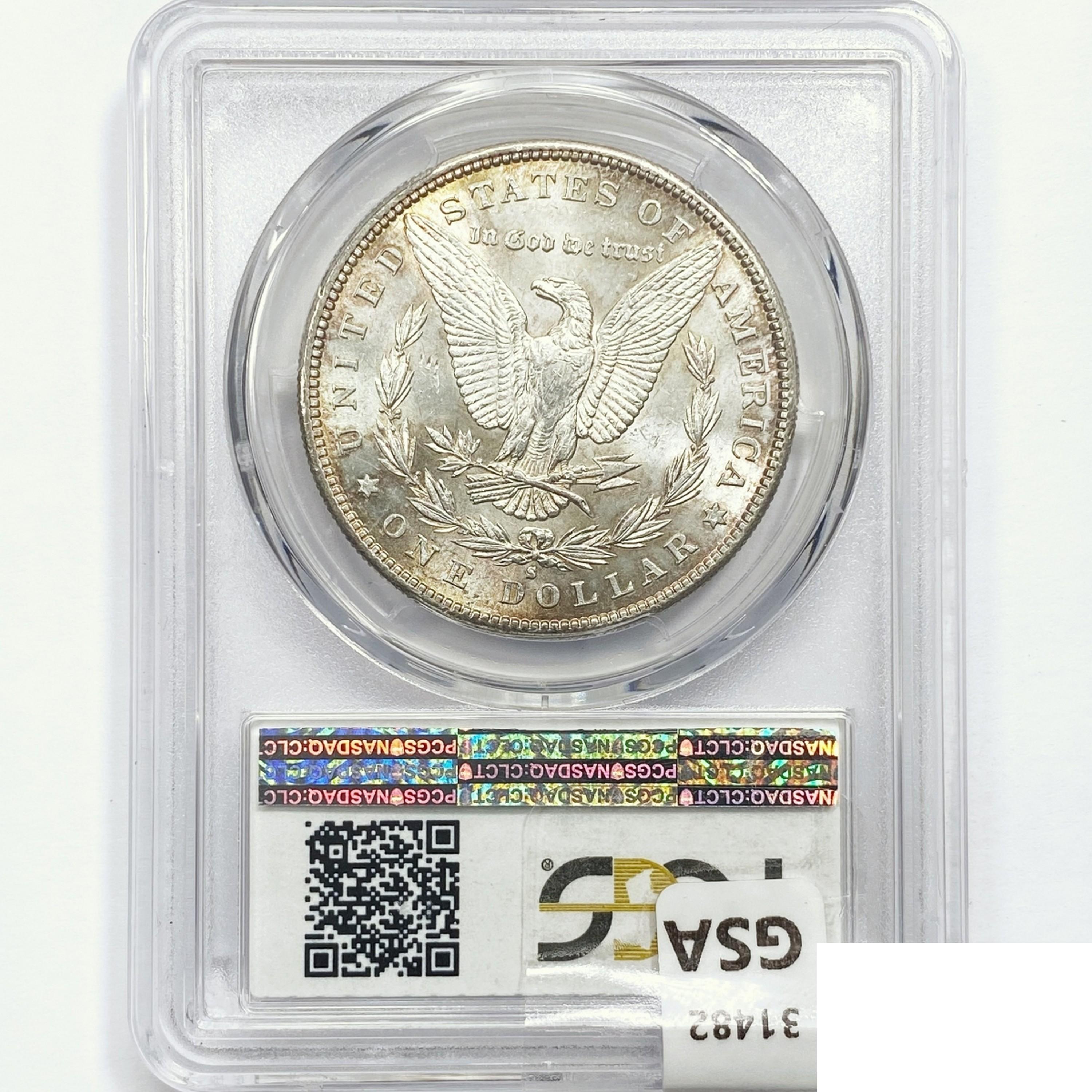 1889-S Morgan Silver Dollar PCGS AU58