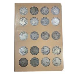 1916-1918 Walking Half Dollar Book (64 Coins)