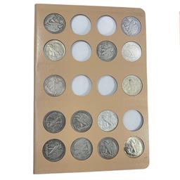 1916-1918 Walking Half Dollar Book (64 Coins)