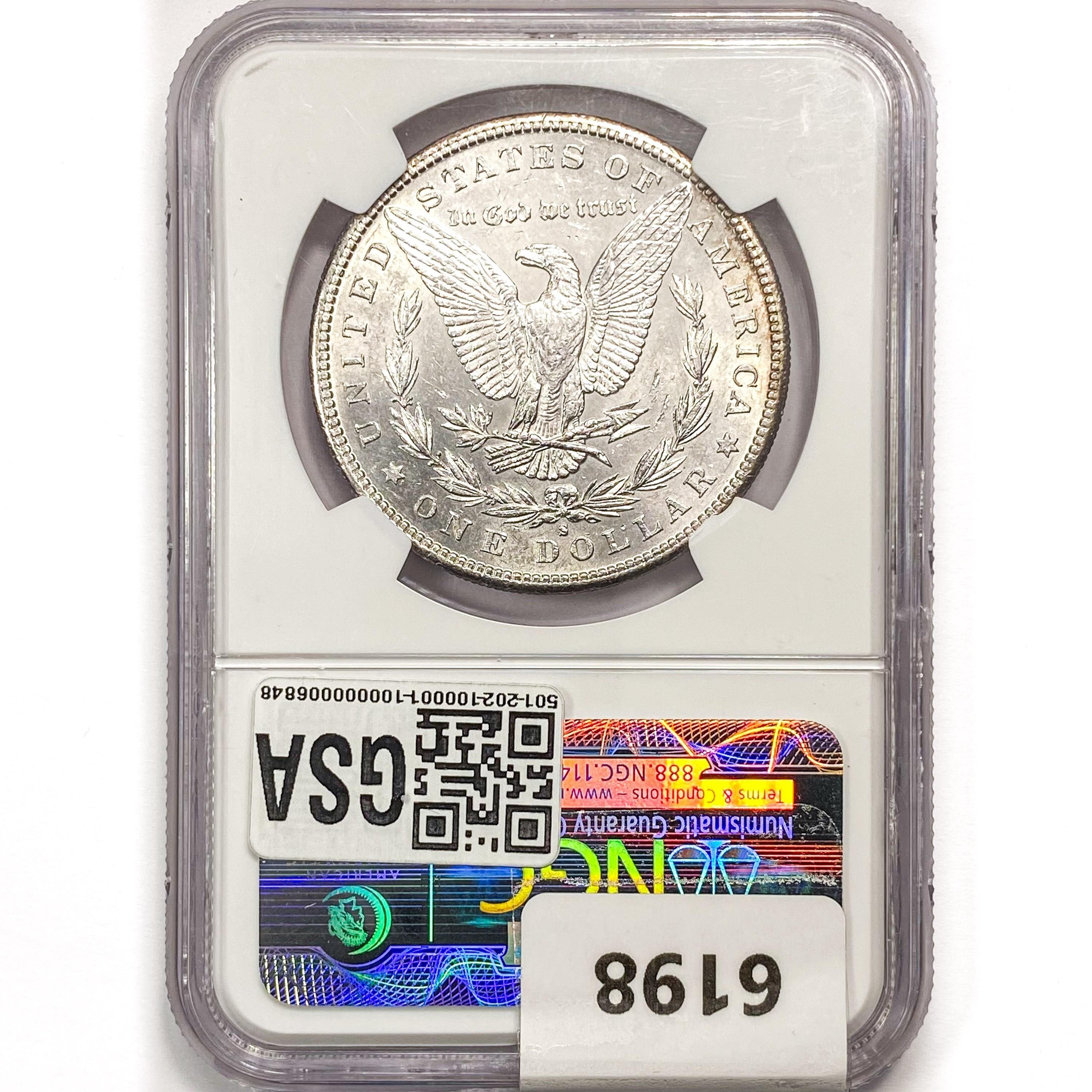 1885-S Morgan Silver Dollar NGC AU58