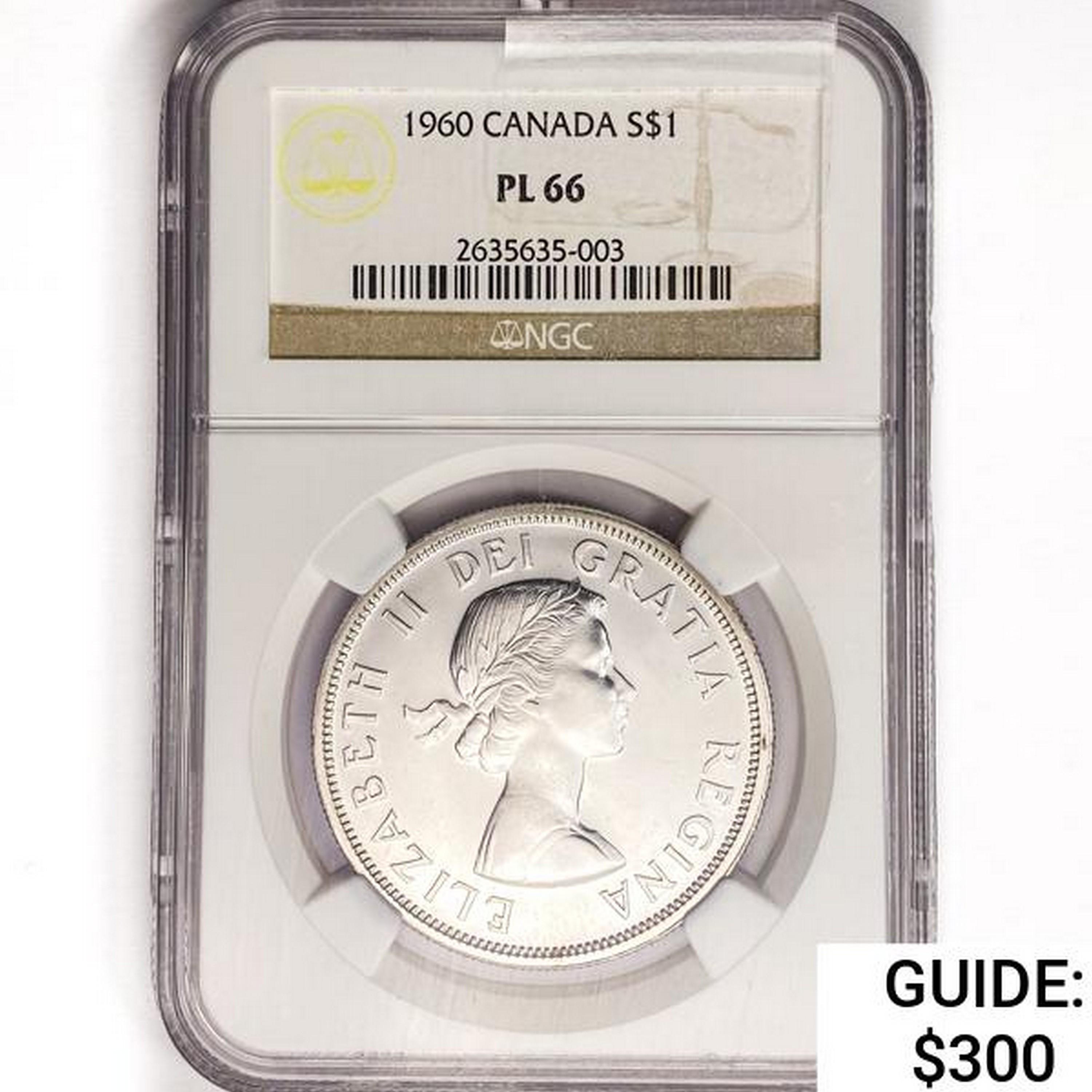 1960 Canada Silver Dollar NGC PL66