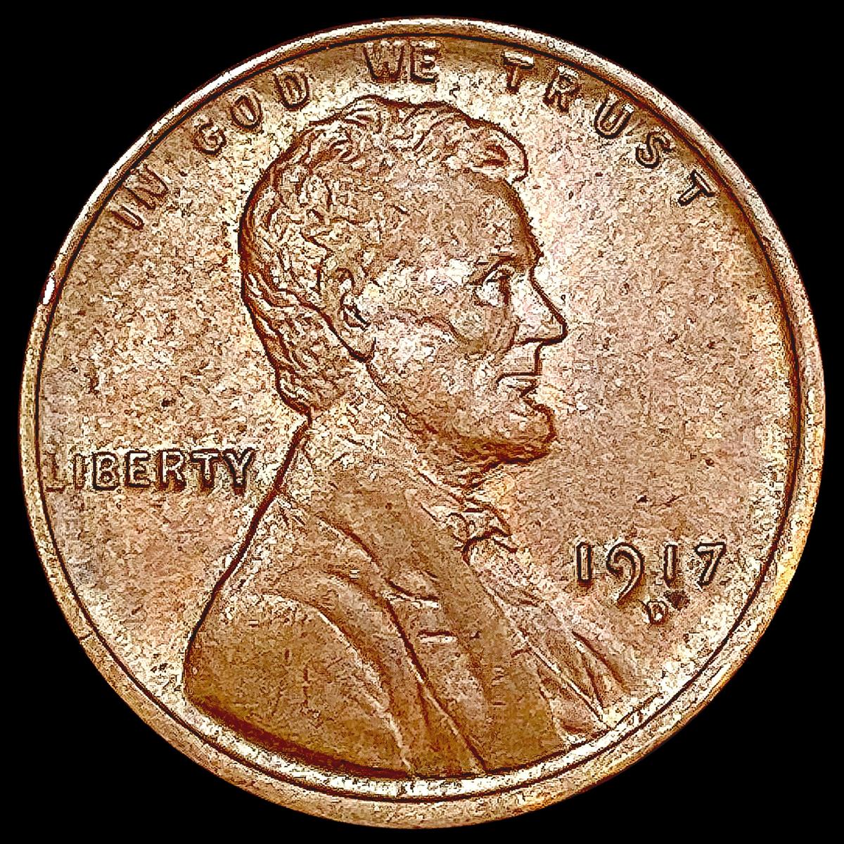 1917-D Wheat Cent CLOSELY UNCIRCULATED