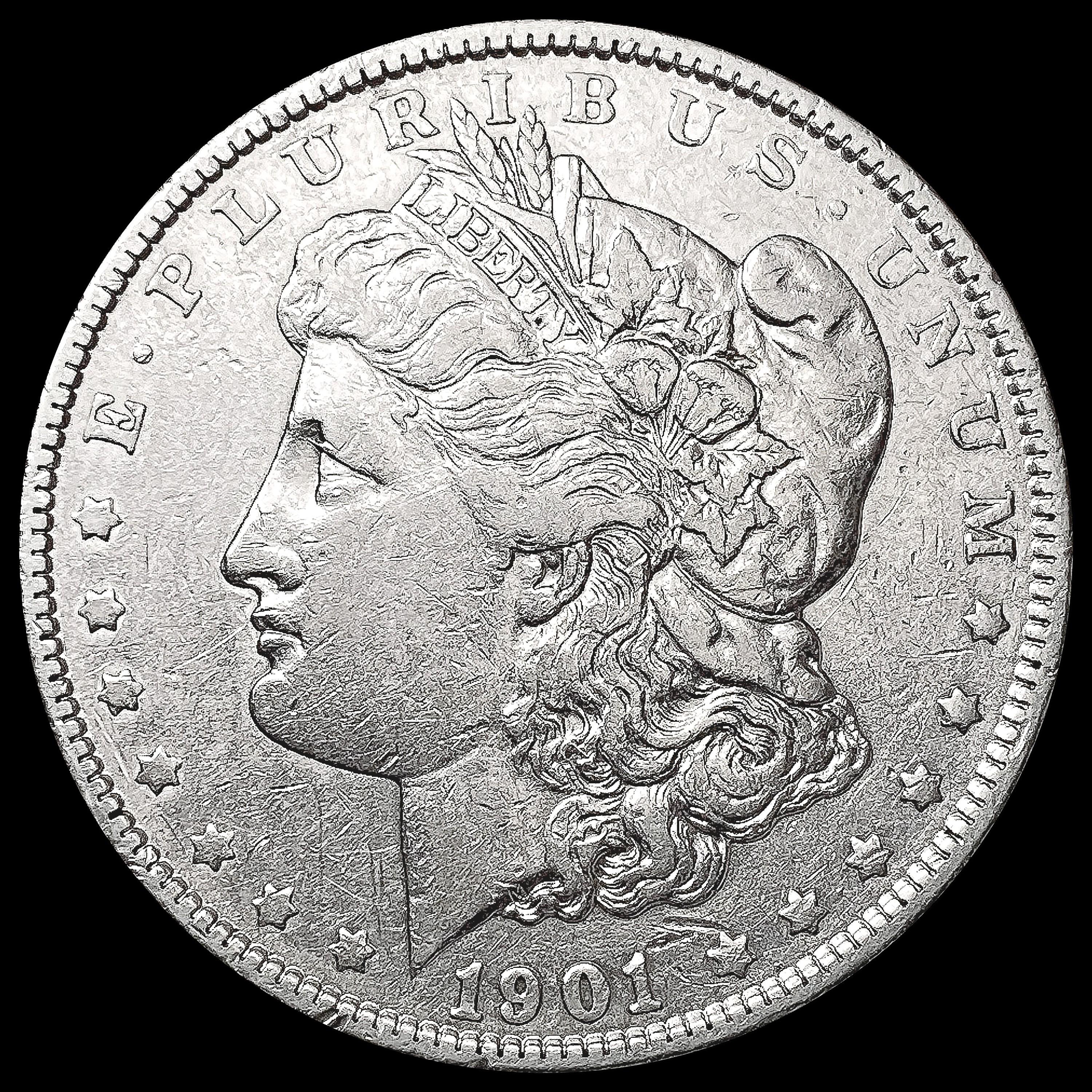 1901 Morgan Silver Dollar CLOSELY UNCIRCULATED