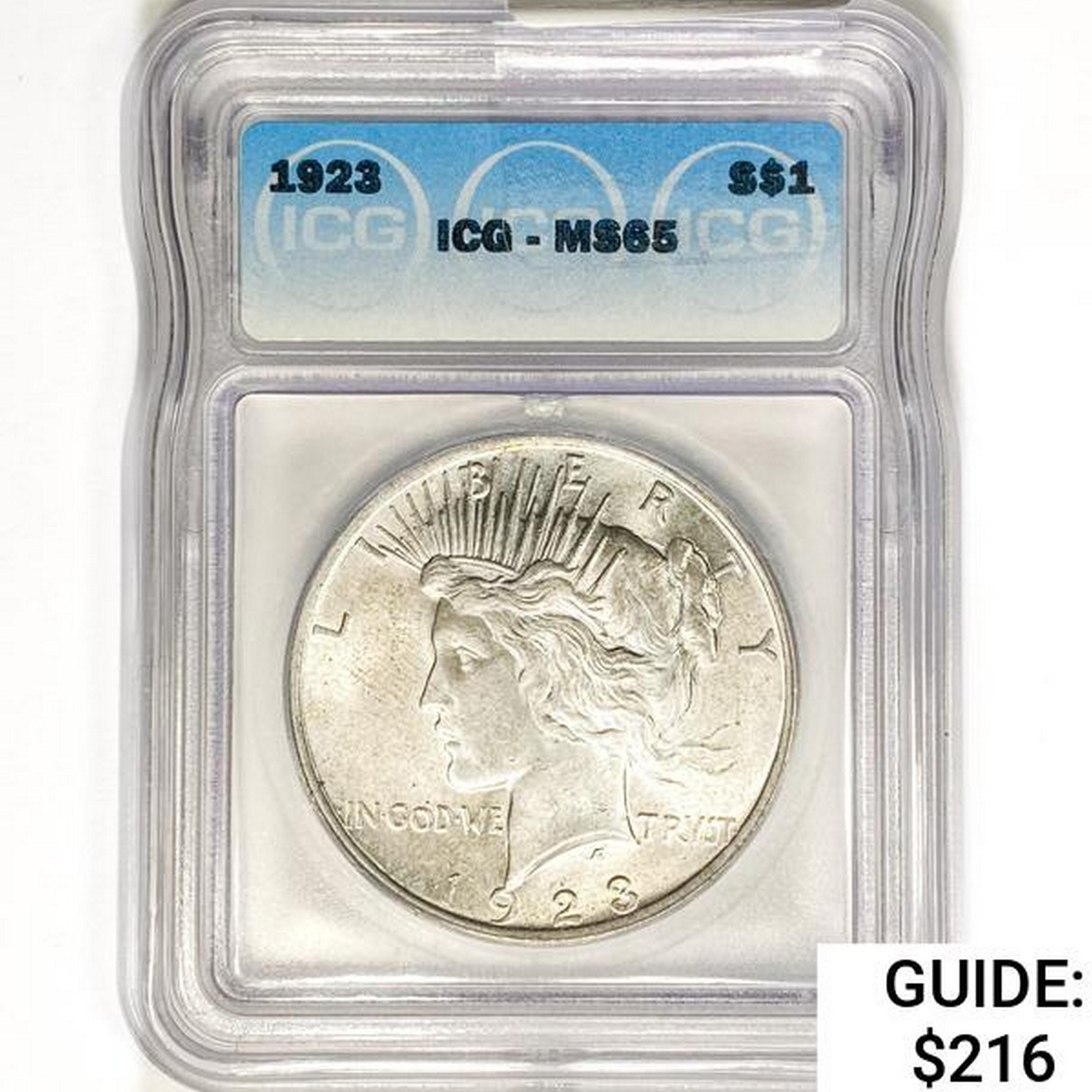 1921 Morgan Silver Dollar ICG MS65