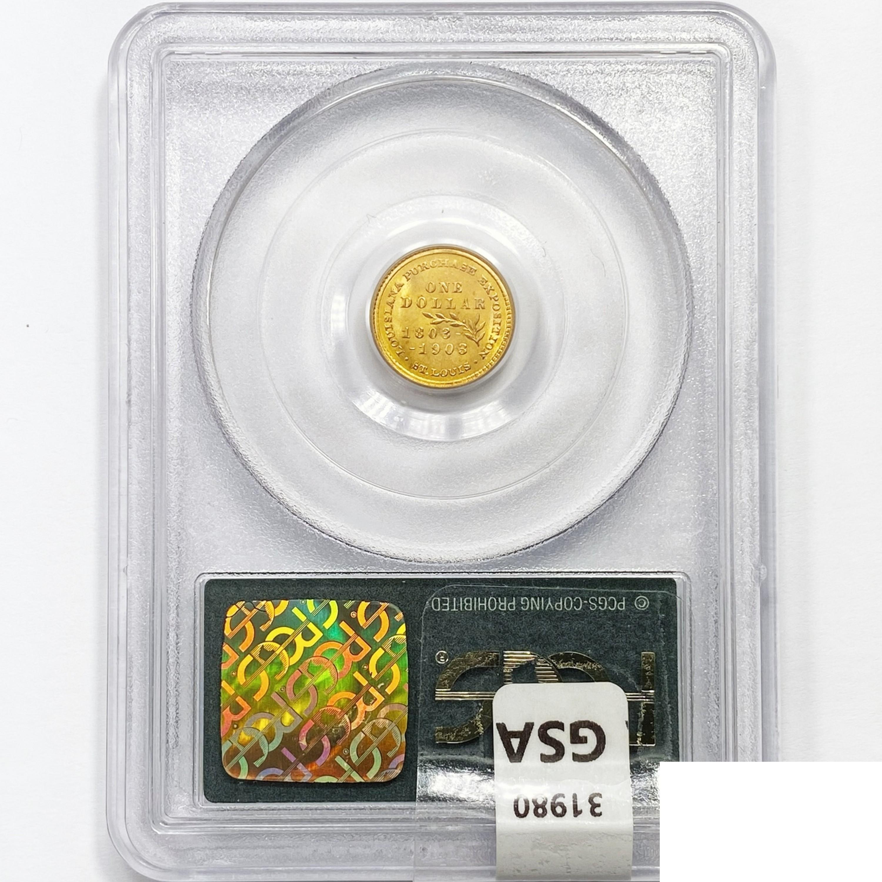 1903 McKinley Rare Gold Dollar PCGS MS64