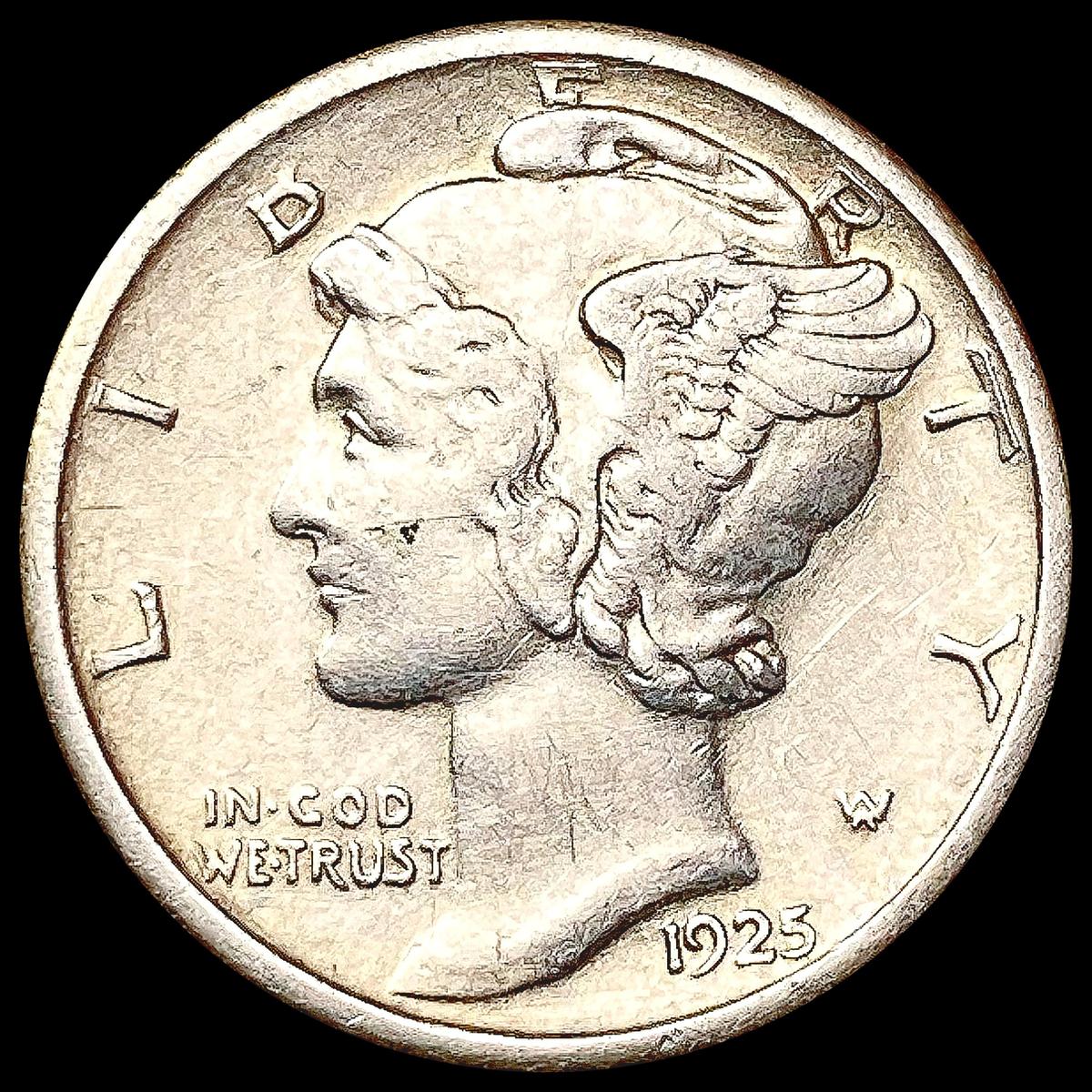 1925-S Mercury Dime CLOSELY UNCIRCULATED