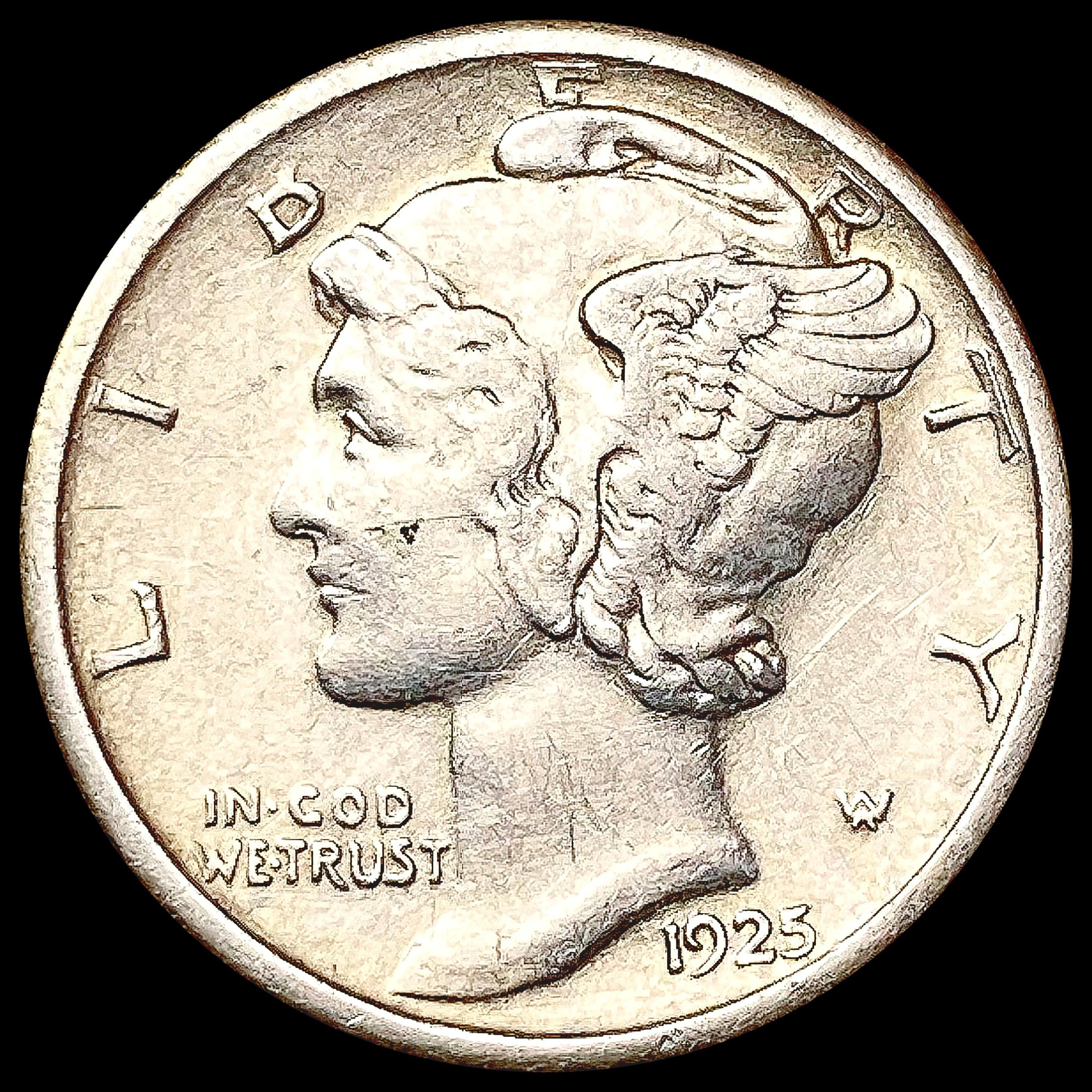 1925-S Mercury Dime CLOSELY UNCIRCULATED