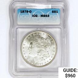 1879-O Morgan Silver Dollar ICG MS63