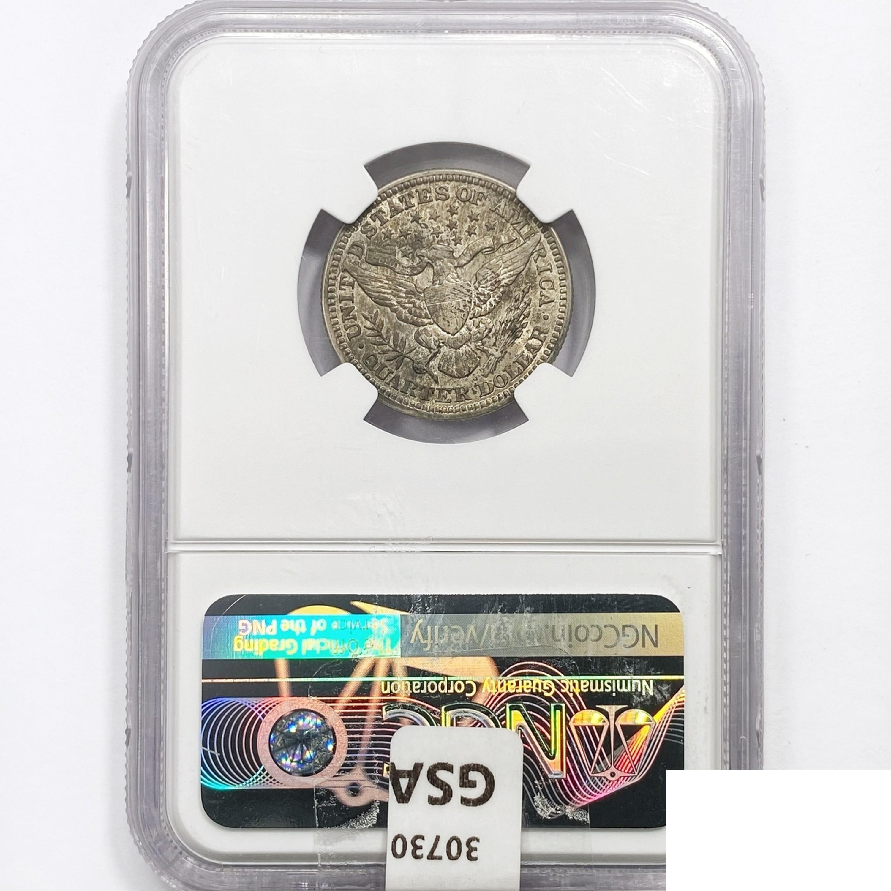 1916 Barber Quarter NGC AU55