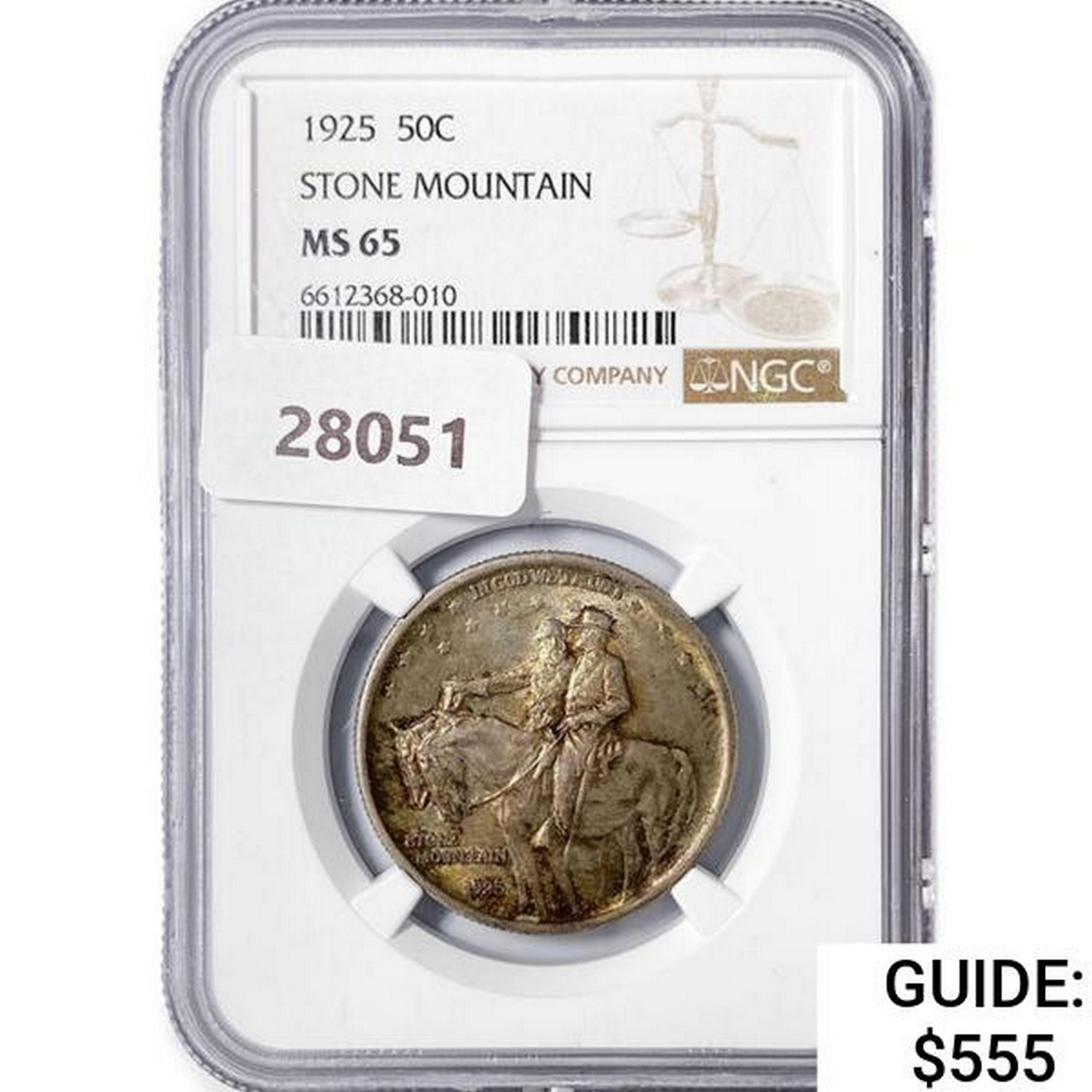 1925 Stone Mountain Half Dollar NGC MS65