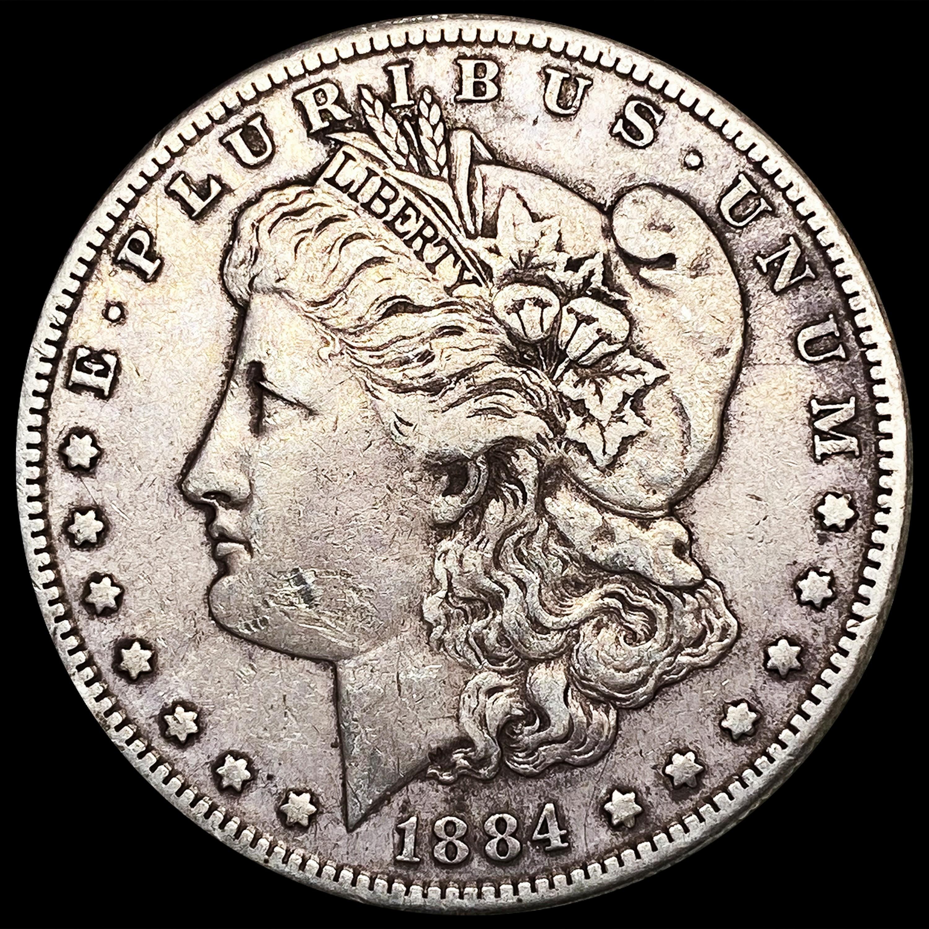 1884-S Morgan Silver Dollar NEARLY UNCIRCULATED