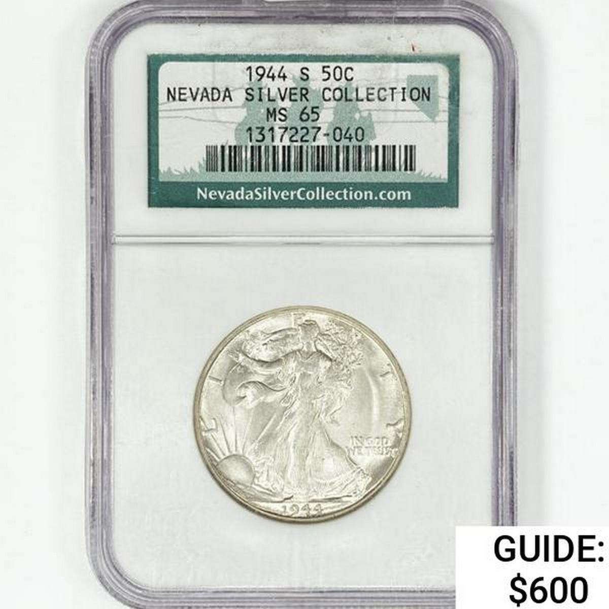 1944-S Walking Liberty Half Dollar NGC MS65