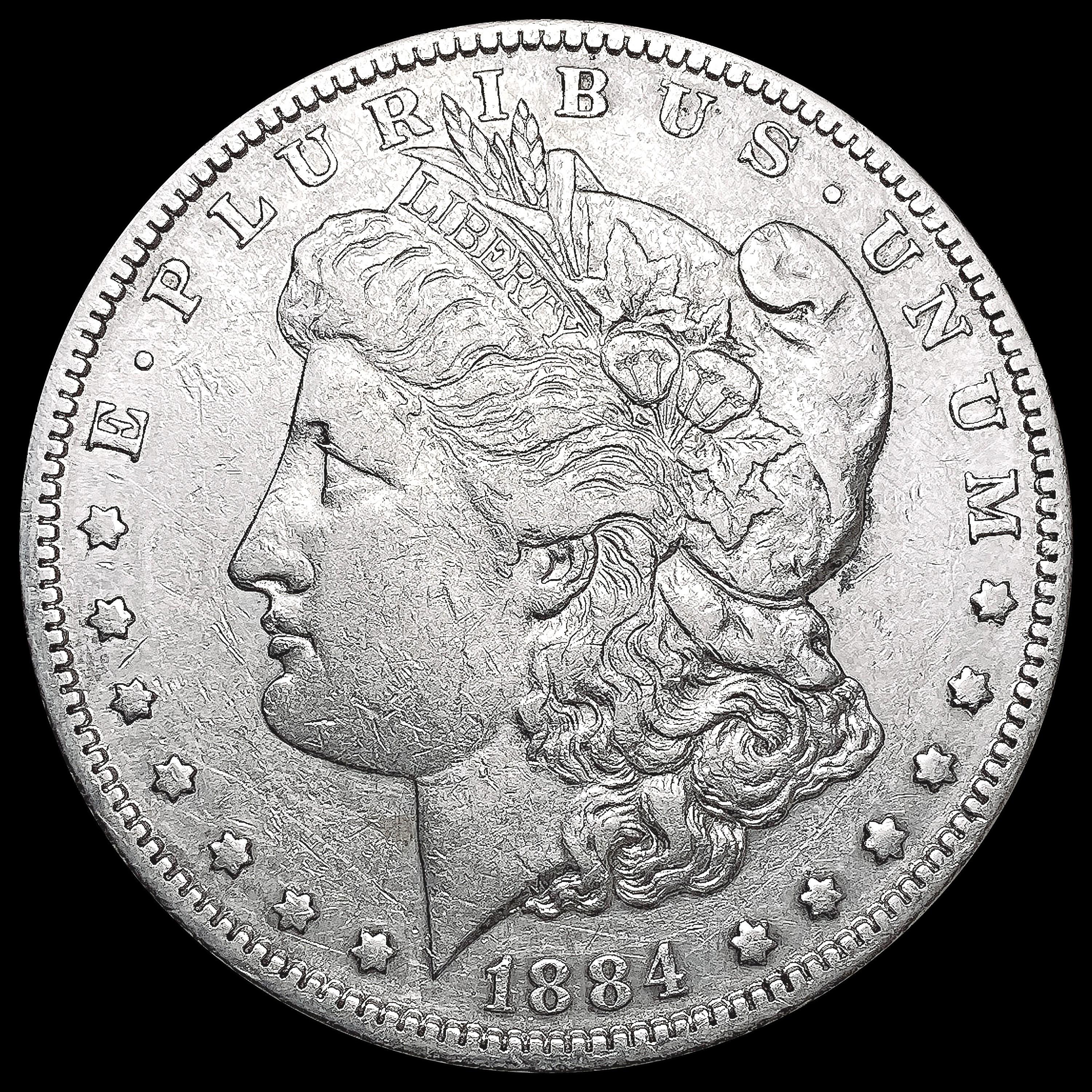 1884-S Morgan Silver Dollar NEARLY UNCIRCULATED