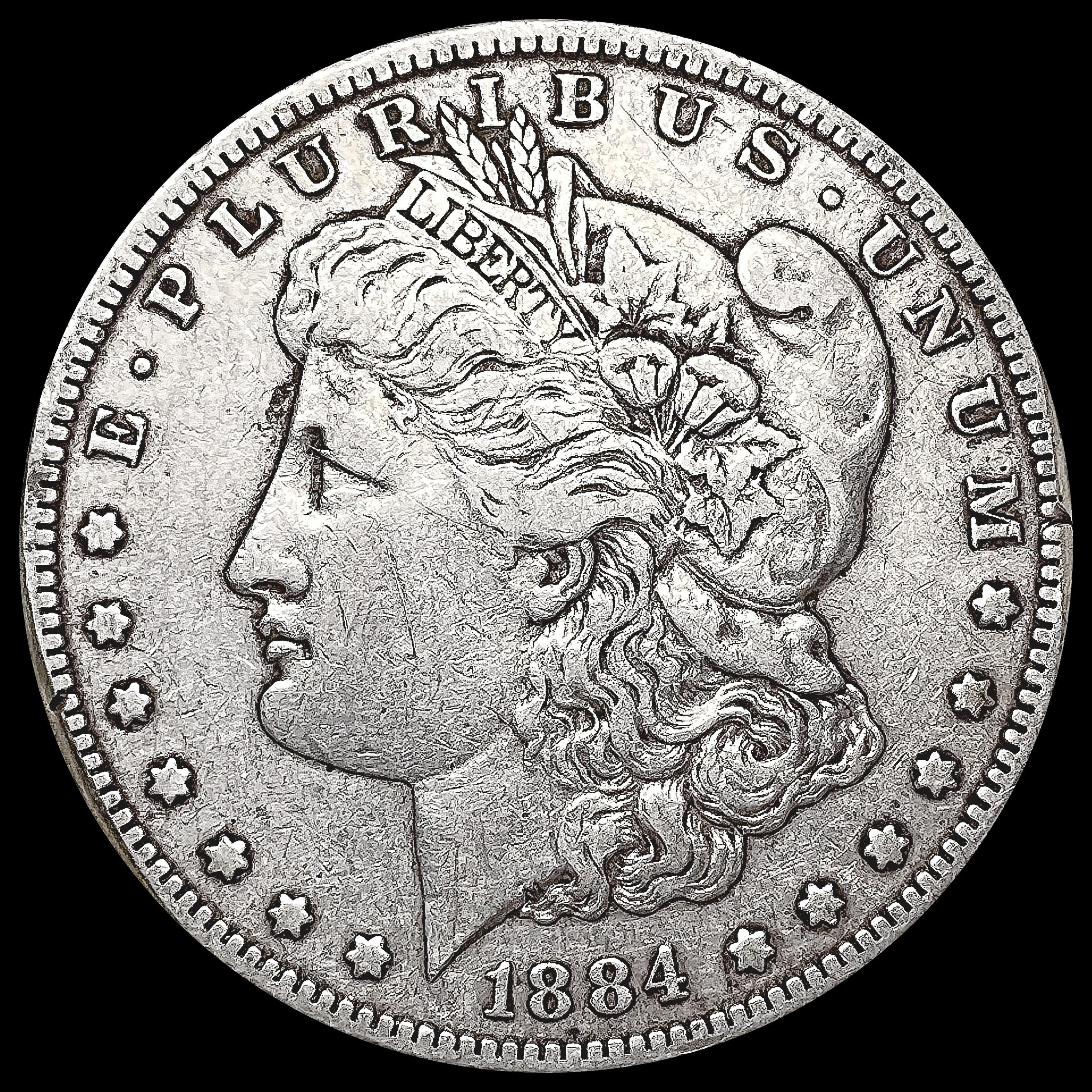 1884-S Morgan Silver Dollar LIGHTLY CIRCULATED