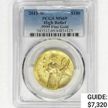 2015-W $100 1oz Liberty Gold PCGS MS69 HR