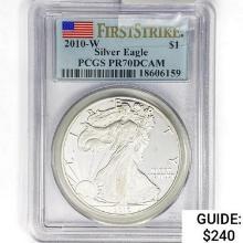 2010-W American Silver Eagle PCGS PR70 DCAM