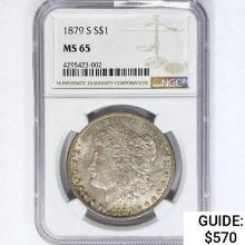 1879-S Morgan Silver Dollar NGC MS65