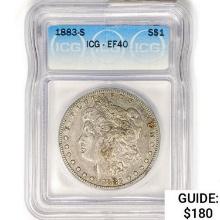 1883-S Morgan Silver Dollar ICG EF40